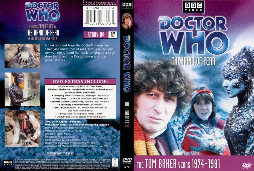 その他 Doctor Who: Hand of Fear - Episode 87 [DVD] DOCTOR WHO Classic DVD: The HAND of FEAR – Tarot by Duck Soup