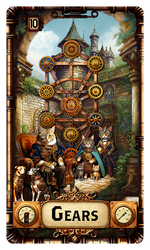 TAROT of the STEAMPUNK PUSSYQUATS