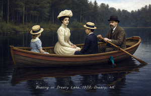 "Perturbing Places" Post Cards from Dreary, ME: set 6 - FREE Printable Download.