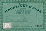 Dreary, Maine Official HAUNTING LICENSE - FREE Printable Download