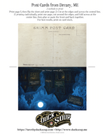 "Perturbing Places" Post Cards from Dreary, ME Set 4 - FREE Printable Download
