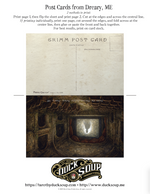 "Perturbing Places" Post Cards from Dreary, ME, Set 3: FREE downloadable, printable cards