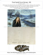 Perturbing Post Cards from Dreary, Maine: Set 7: Living the Winter Scream