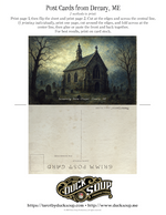 CREEPY CORRESPONDENCE No. 1 plus "Perturbing Places" Post Cards Vol. 5 -- FREE Printable Download