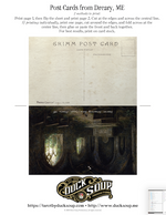 CREEPY CORRESPONDENCE No. 1 plus "Perturbing Places" Post Cards Vol. 5 -- FREE Printable Download