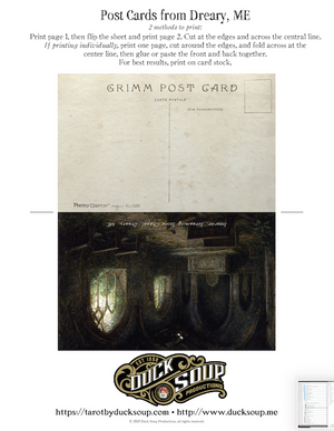 CREEPY CORRESPONDENCE No. 1 plus "Perturbing Places" Post Cards Vol. 5 -- FREE Printable Download