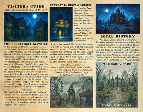 Dreary, ME: FREE downloadable, printable Travel Brochure
