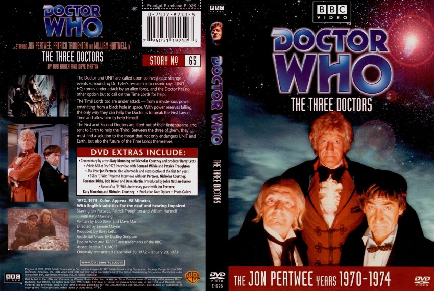 DOCTOR WHO Classic DVD: The Three Doctors
