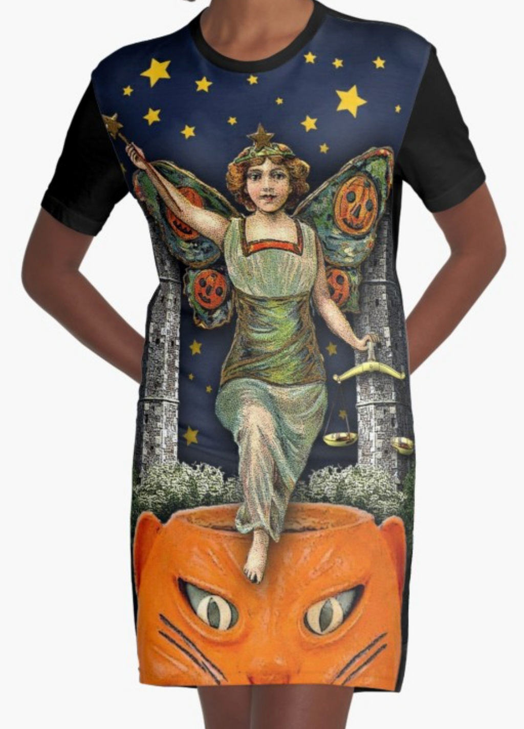 Halloween Angel Graphic T DRESS