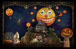 HALLOWEEN LAND Wall Poster in 3 sizes