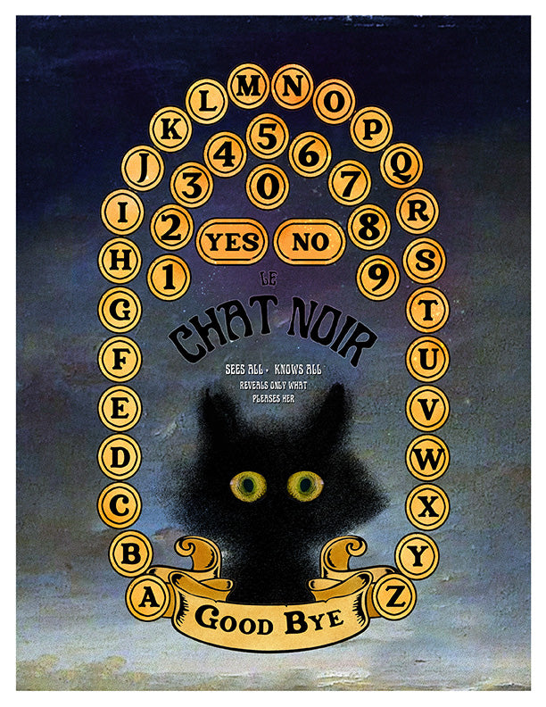 "Le Chat Noir" Talking Board DIGITAL PRINT (Download)