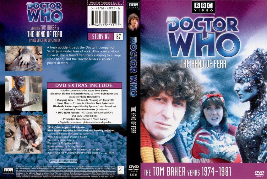 DOCTOR WHO Classic DVD: The HAND of FEAR
